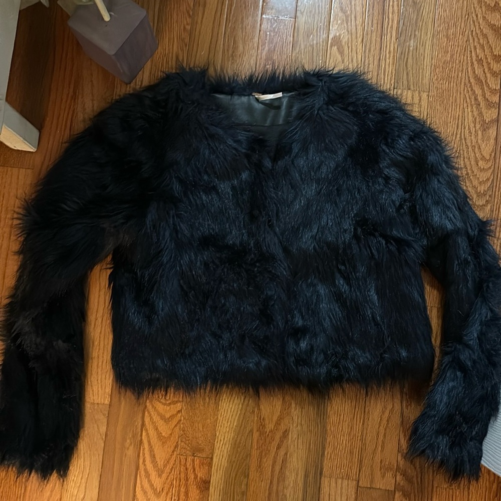 Free people faux fur jacket